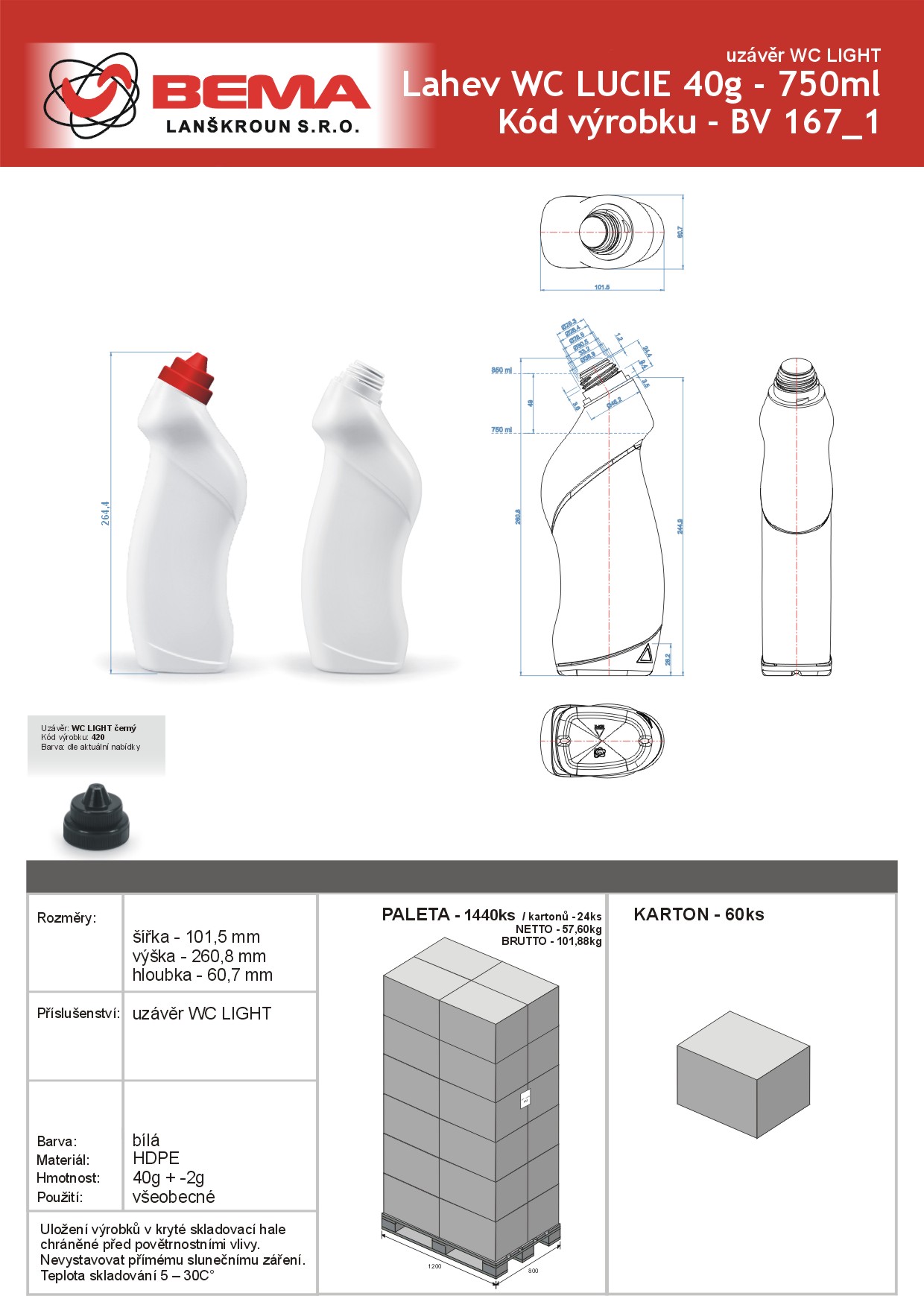 WC LUCIE 750ml -WC LIGHT 26-4-2023